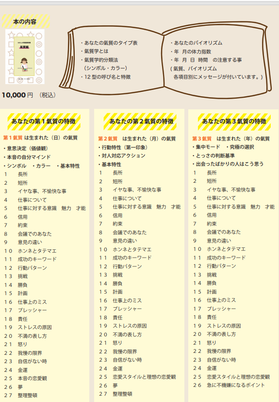 氣質学～取扱説明書～ | 桜井香織共育オフィス