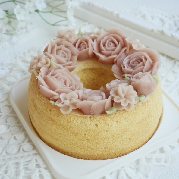 予約限定販売 あんフラワーシフォンケーキ | ショコラのおやつ