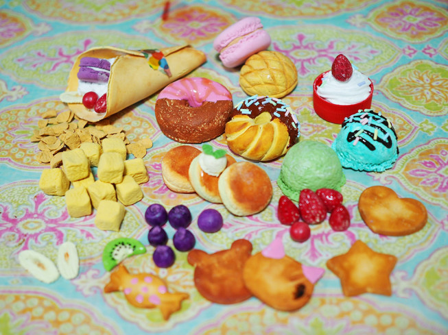 8月26日樹脂粘土でスイーツ作り ひたちなか市造形教室 みなとのみんなのアトリエ