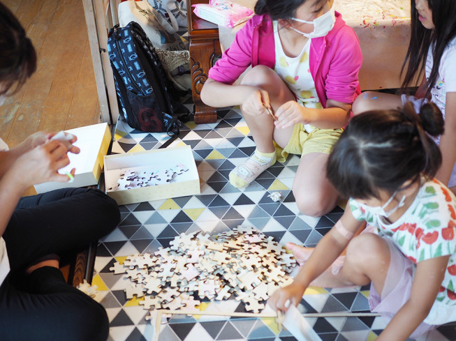 8月4日 展覧会に向けて ひたちなか市造形教室 みなとのみんなのアトリエ