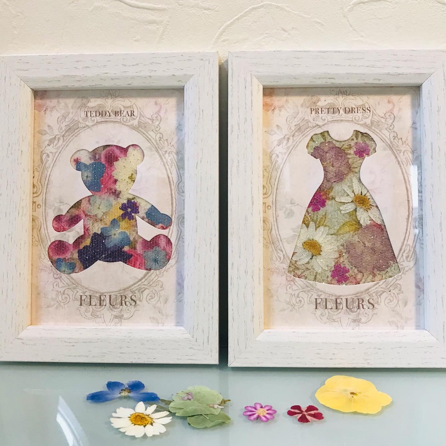 花あそび 押し花絵画