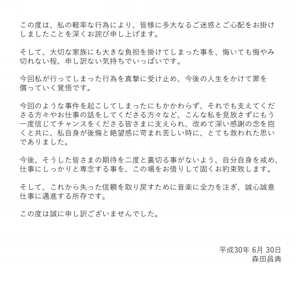 文 謝罪