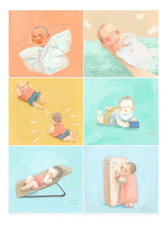 赤ちゃんのイラスト Sayakamori Illustration