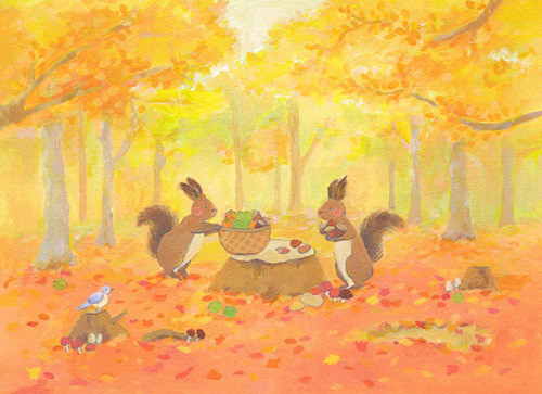 実りの秋 Sayakamori Illustration 実りの秋 Sayakamori Illustration