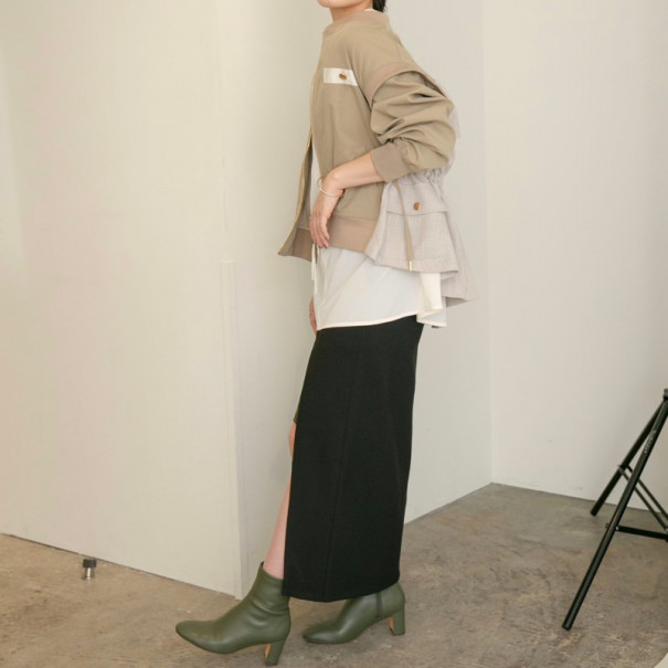 新入荷|Eimee Law(エイミーロウ)|バックフリルミリタリーベスト 