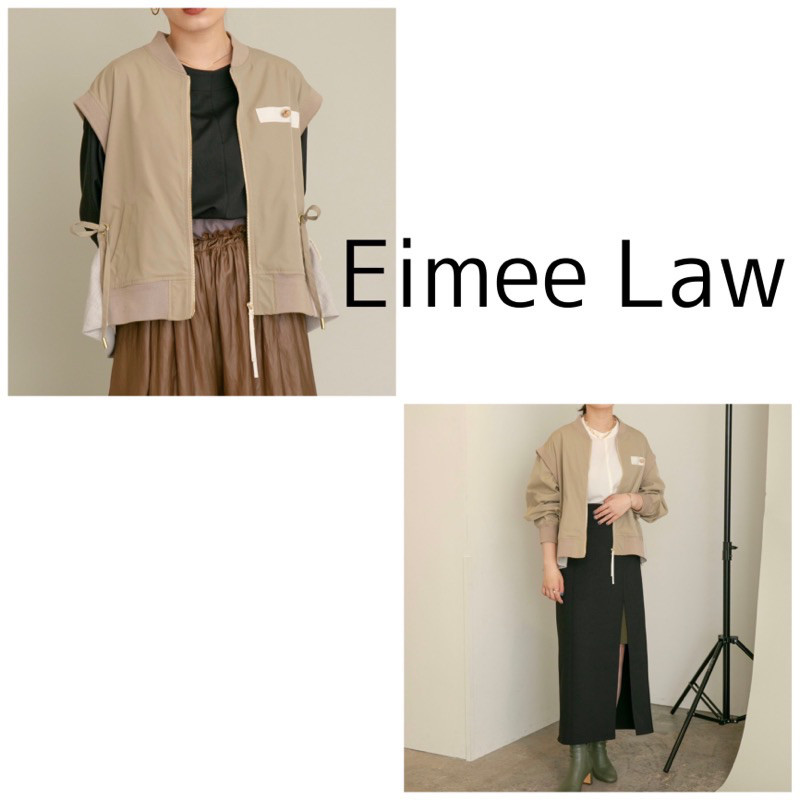 新入荷|Eimee Law(エイミーロウ)|バックフリルミリタリーベスト 