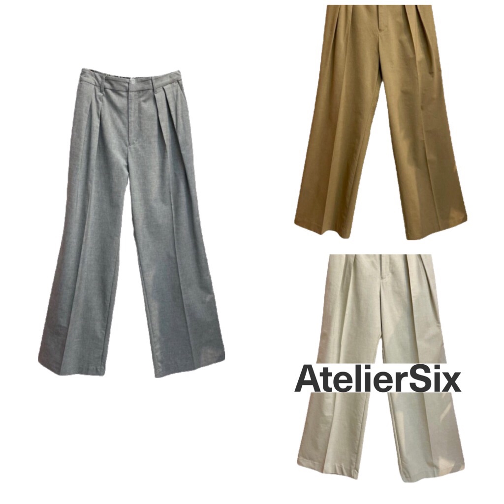 New Arrival | ATELIER SIX | ツインパワーリネンワイドパンツ