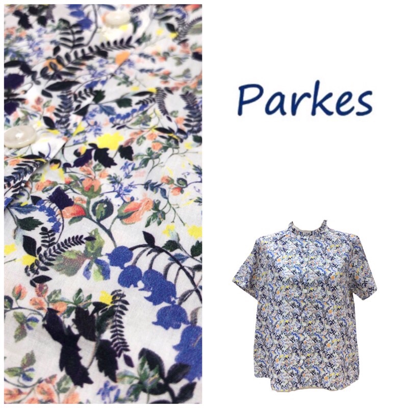 新入荷 | Parkes(パークス) リバティスタンドフリルブラウス-grasol万