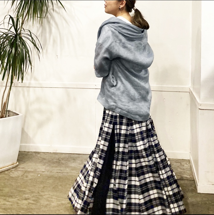 再入荷 | LIROMA リバーシブルチェックスカート | grasol Home 浜の町