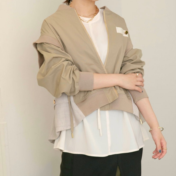 新入荷|Eimee Law(エイミーロウ)|バックフリルミリタリーベスト 